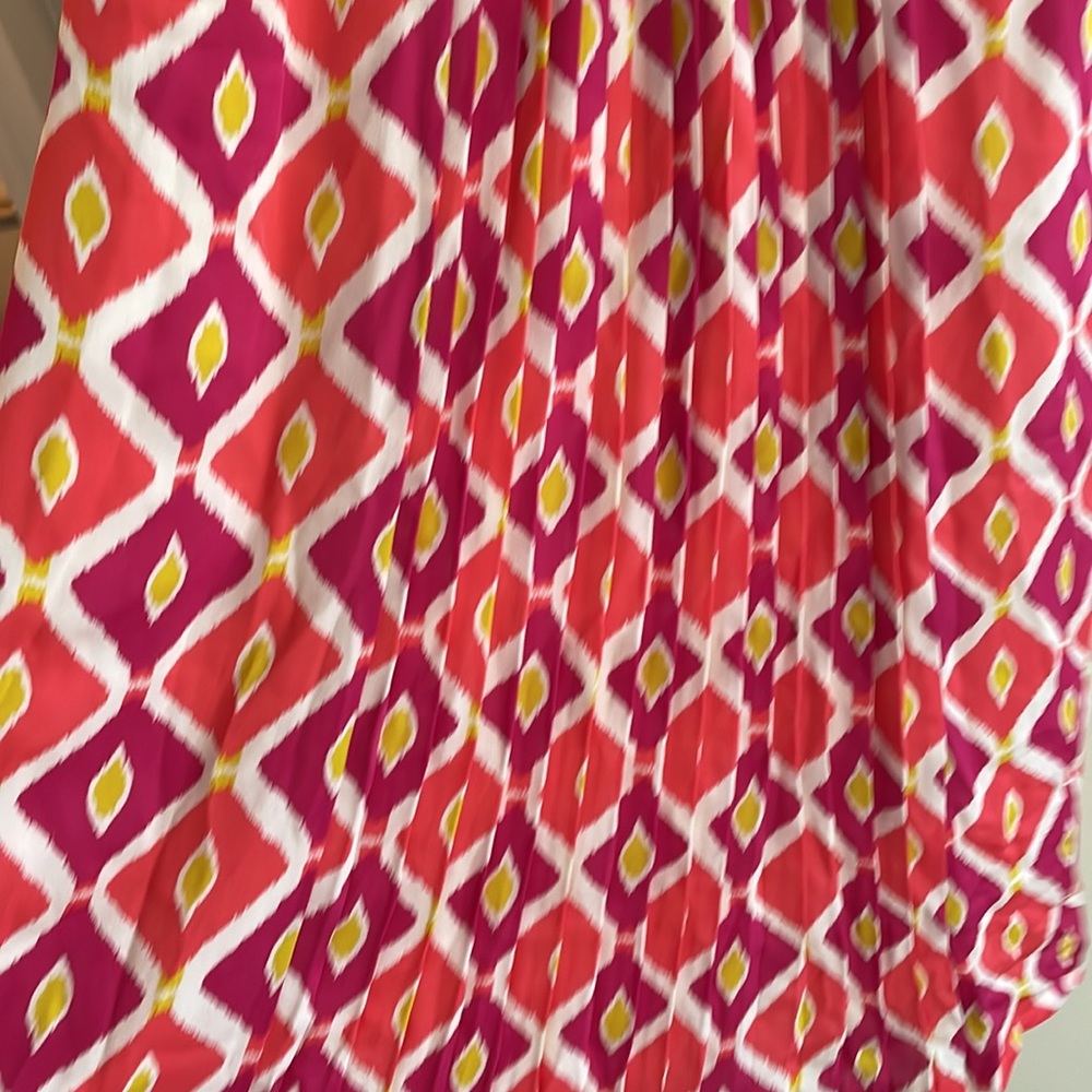 Tory Burch Ikat print silk dress 4 - Picture 4 of 10